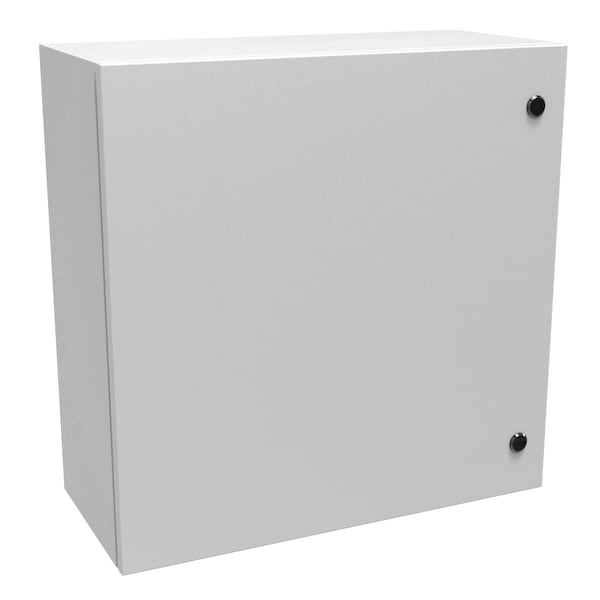Hammond Slotted 1/4 Turn Latch Electrical Enclosures, 24 in H, 10 in D, 24 in W, NEMA 4, Steel EN4SD242410LG - main